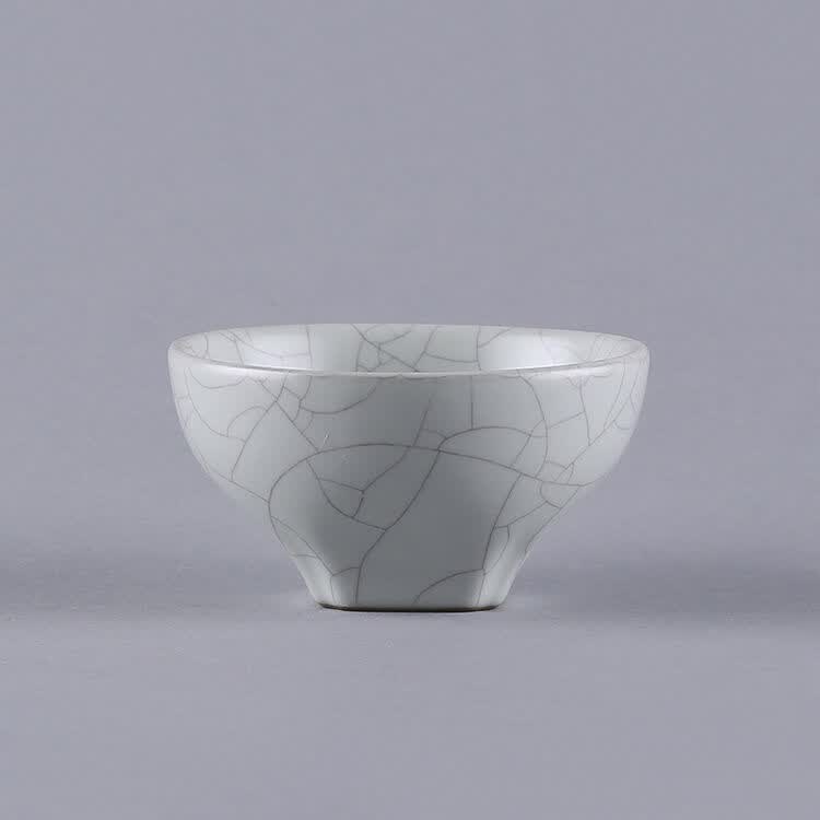 一园国际 汝窑天圆地方杯 功夫茶杯 小杯子 汝窑茶杯茶具