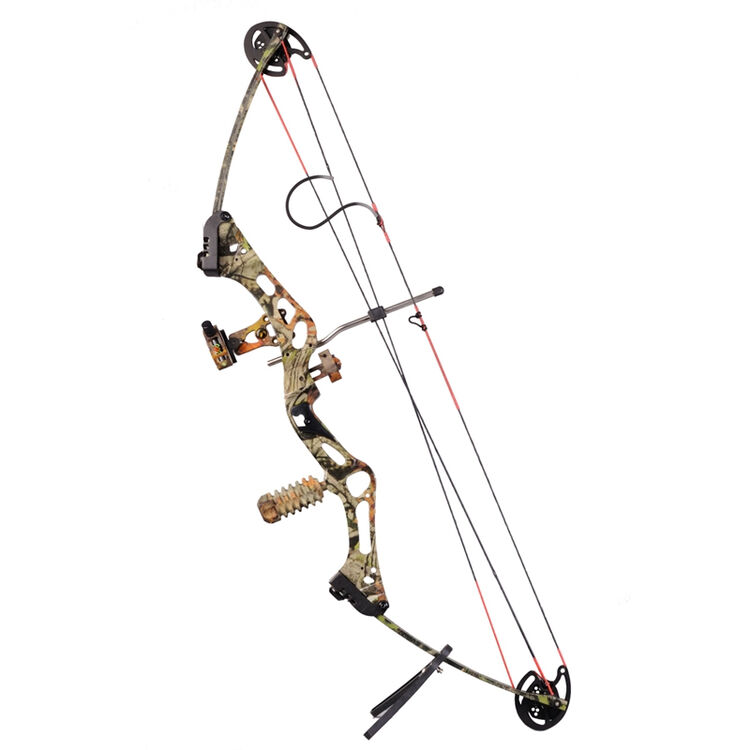 成人锻炼弓箭 景区狩猎复合滑轮弓 小将(迷彩) 精简套餐