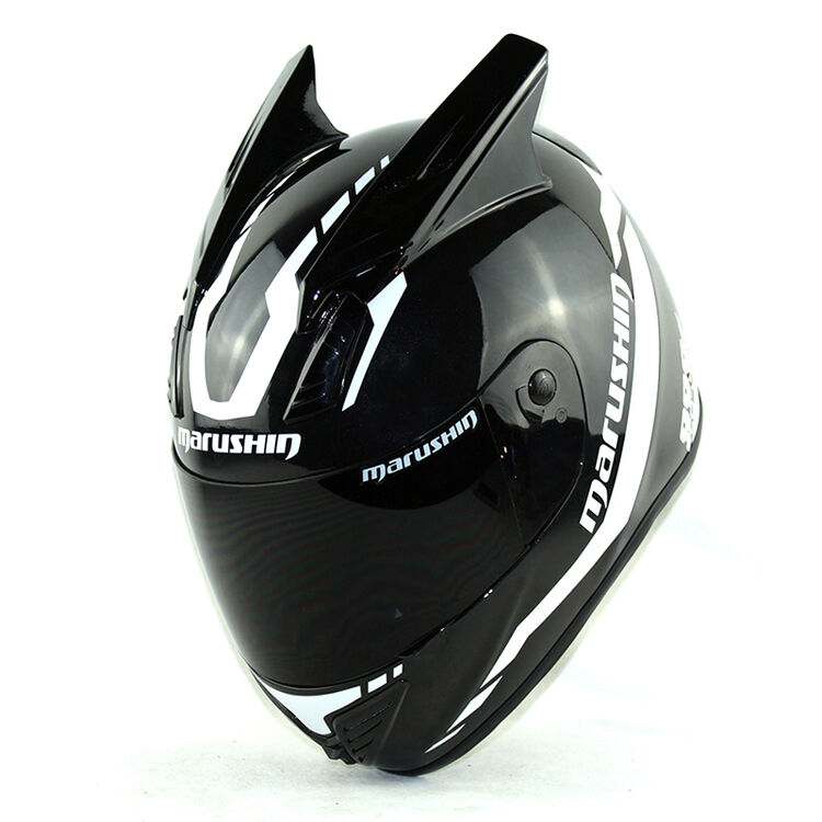 马鲁申marushin犄角头盔摩托赛车公路跑车x2f玄武岩超轻马鲁森牛角999