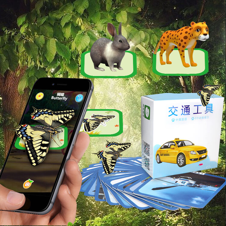 绿之爱 秀宝盒子早教玩具 儿童益智玩具 亲子互动玩具 早教卡 识物卡