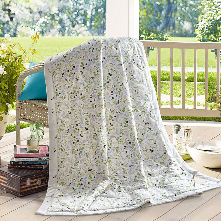 唯舒家纺 可水洗空调被 全棉单人夏凉被纯棉被芯薄被子 150*200cm