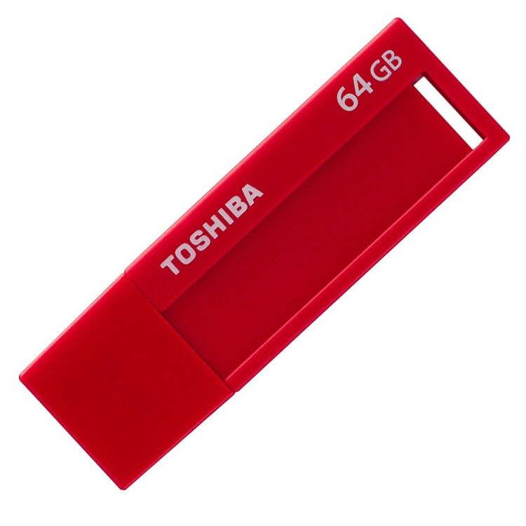 东芝toshiba标闪系列u盘64g红色usb30