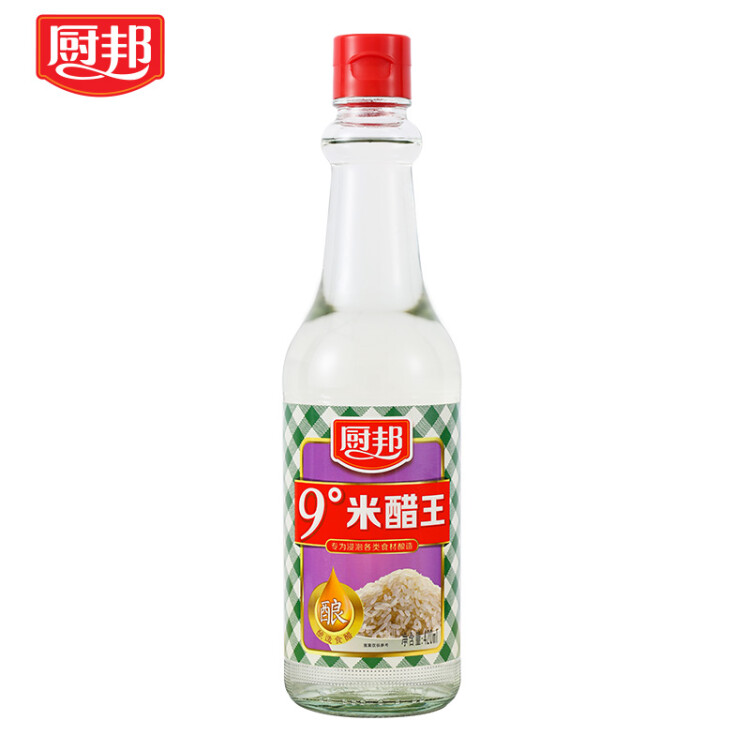 廚邦 米醋  9°米醋 大米釀造食醋 涼拌調味 泡菜泡豆 420ml 光明服務菜管家商品