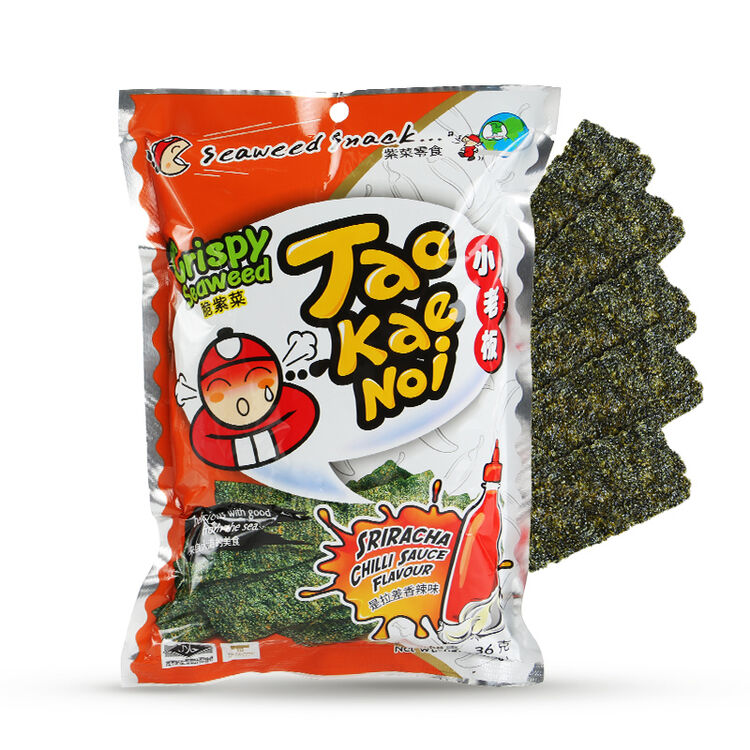 泰国进口小老板海苔36g*4袋拉差香辣味紫菜 美味海苔 健康又营养