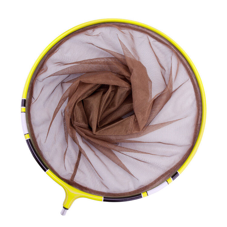 民间艺人 网兜 新款碳素轻挺硬纳米竞技抄网头 钓鱼渔具用品 40cm荧光