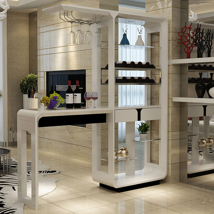 田芯 屏风玄关柜酒柜现代简约烤漆吧台 隔断柜间厅柜客厅装饰柜 普通