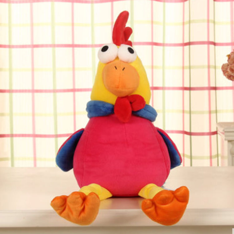 宝诚达可爱小鸡毛绒玩具凤凰鸡公仔儿童布娃娃卡通仿真鸡玩偶 大吉