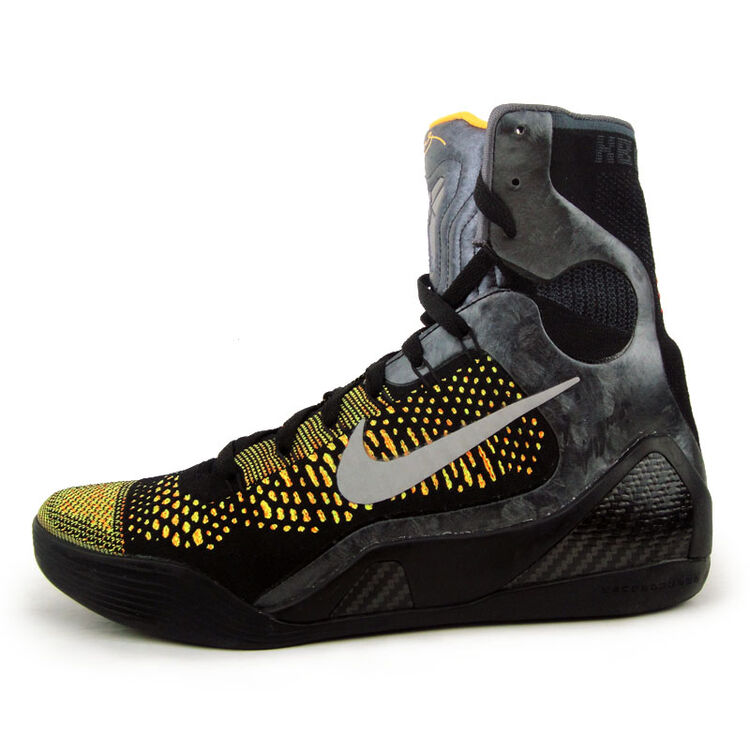 耐克nike kobe elite 科比9 全明星 夜光 zk9 黑人月 高帮运动鞋 黑黄