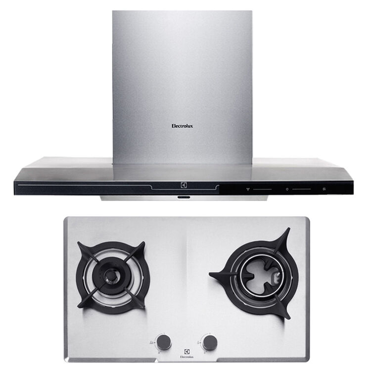 伊莱克斯(electrolux)欧式吸抽油烟机天然燃气灶套餐装欧式951cs 723