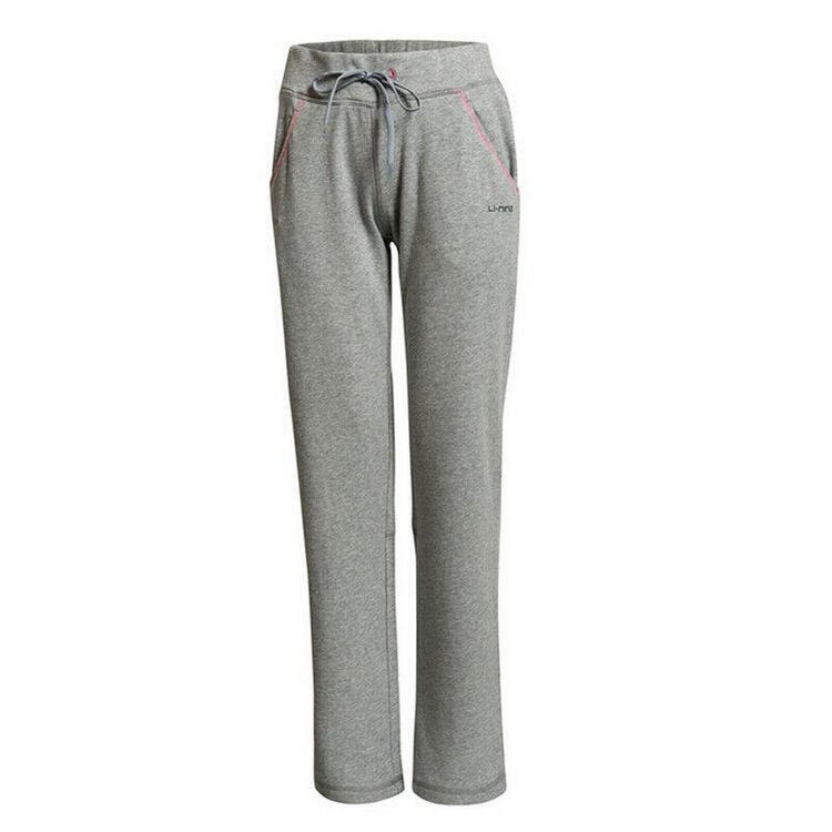 李宁运动裤女装女子时尚休闲针织长裤 花灰-1 2xl/180