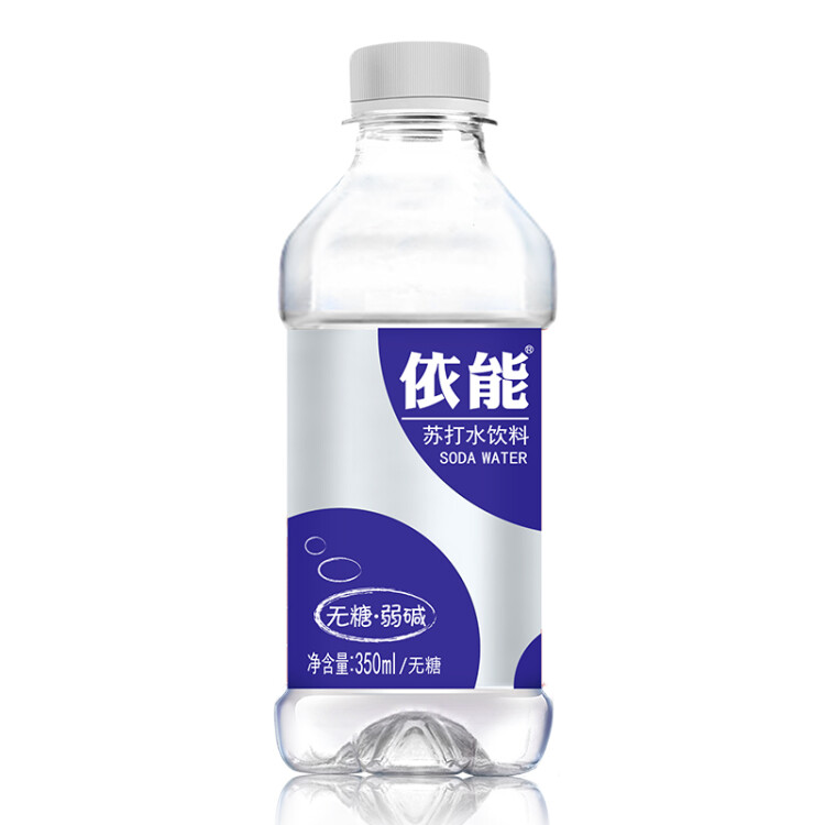 依能 锌强化 无糖无汽弱碱苏打水饮料 350ml*15瓶 塑膜装 饮用水 光明服务菜管家商品