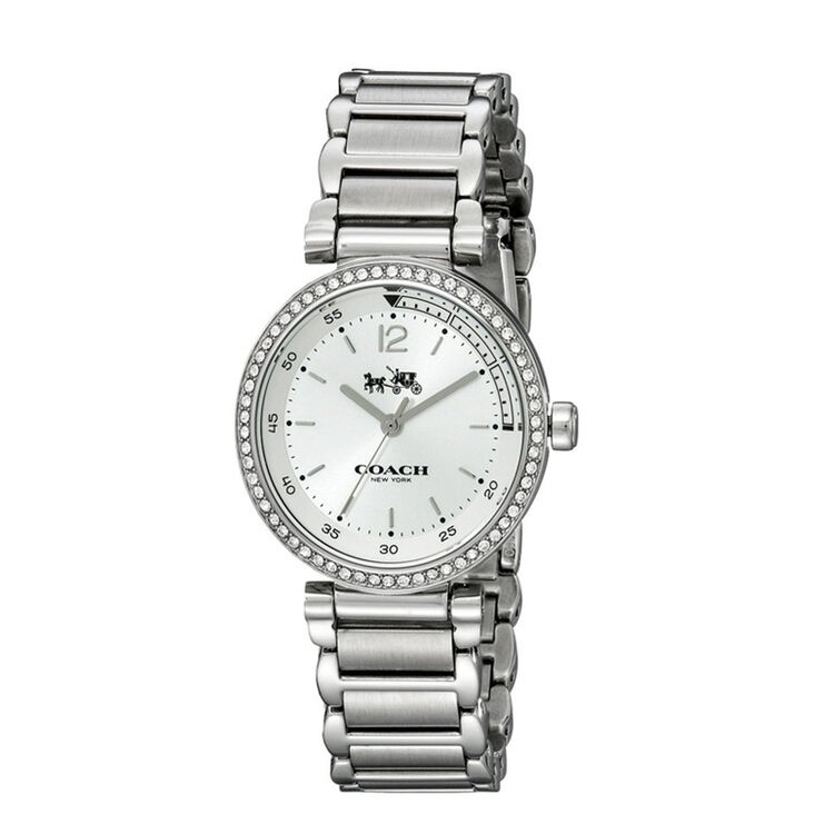 全球购 蔻驰(coach)手表 休闲时尚钢带女士腕表14502194 14502200等