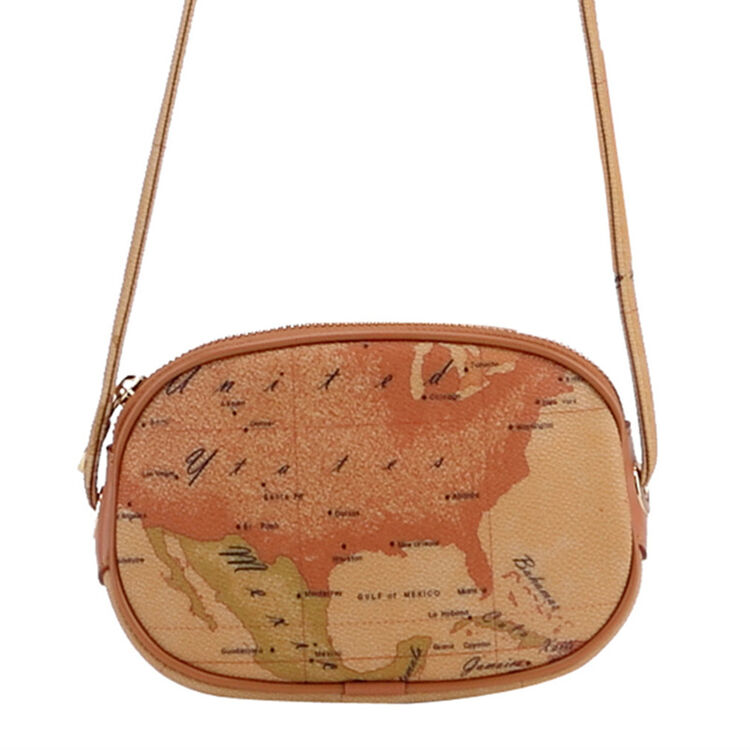 马天尼地图包新款女包单肩包斜跨包小方包欧美时尚包包女9018008 经典