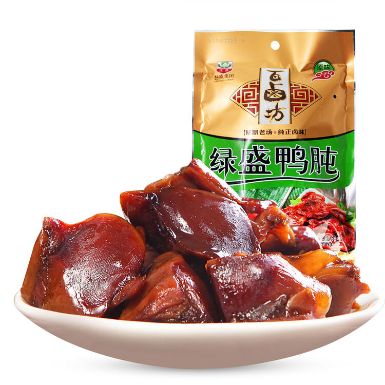 绿盛百卤坊酱肉类零食熟食 绿盛鸭肫原味120g