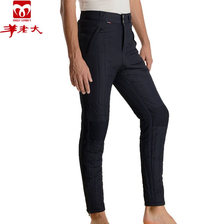 羊老大(sheep leader)棉裤 中老年男士保暖裤男 加厚防风羊毛裤wk2001