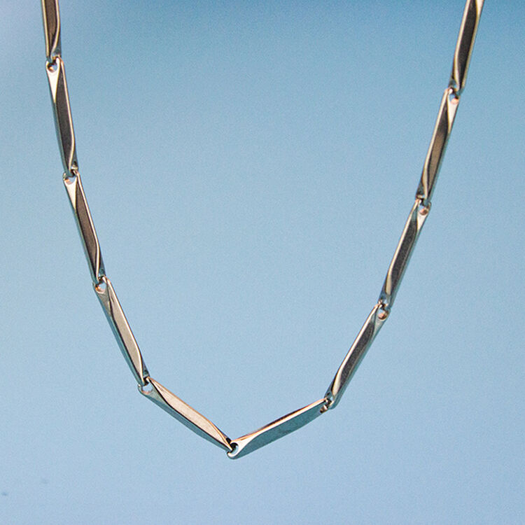 黛惠家 明星同款瓜子链钛钢链子男0型链项链男士潮男挂链挂饰品韩国