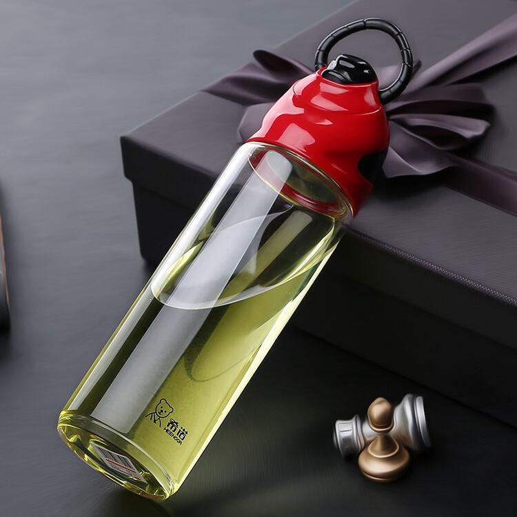 希诺玻璃杯单层加厚 牛头杯属牛生日礼物希诺生肖杯牛杯 红色 400毫升