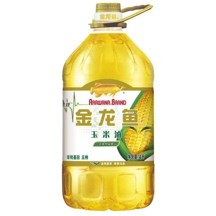 金龍魚 食用油 非轉基因 壓榨一級玉米油4L（新老包裝隨機發貨）