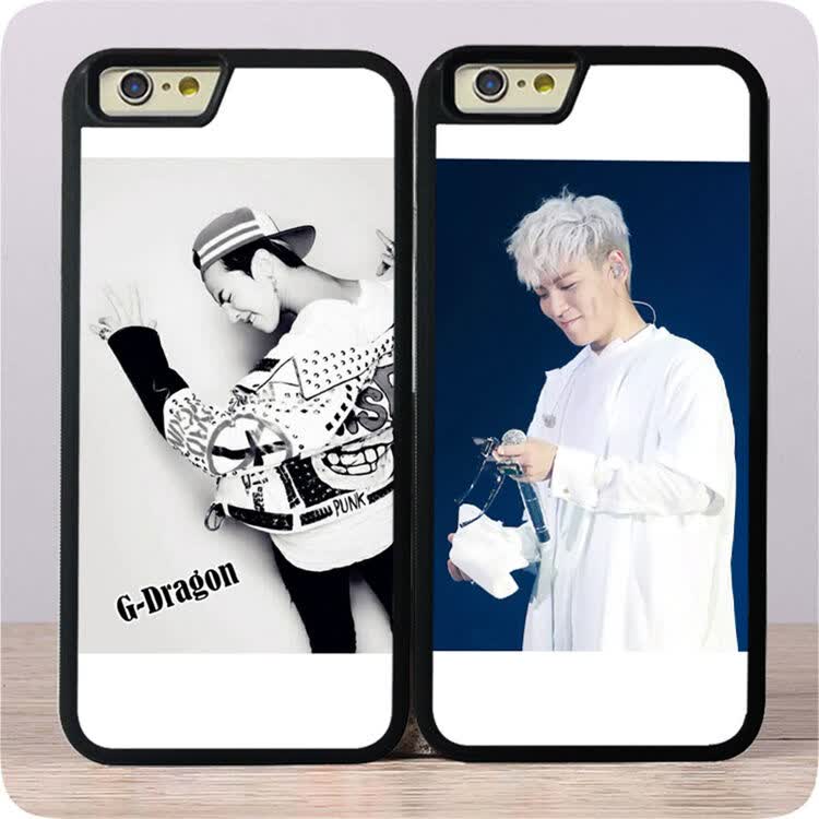 权志龙iphone6plus手机壳 gd苹果6/5se保护套透明bigbang硅胶边框套