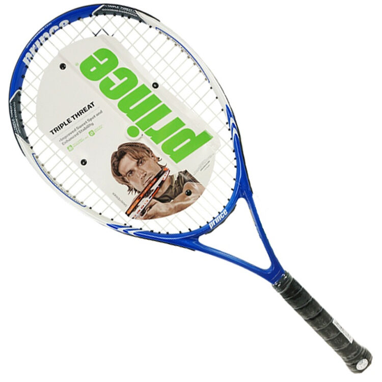 王子(prince)网球拍vital ti os 大拍面穿线 蓝白配色