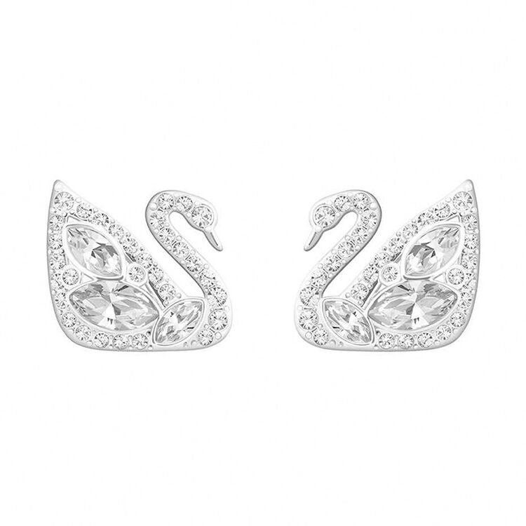 2016春夏新款 施华洛世奇 swarovski 百搭水晶天鹅耳环 耳坠 耳钉 密