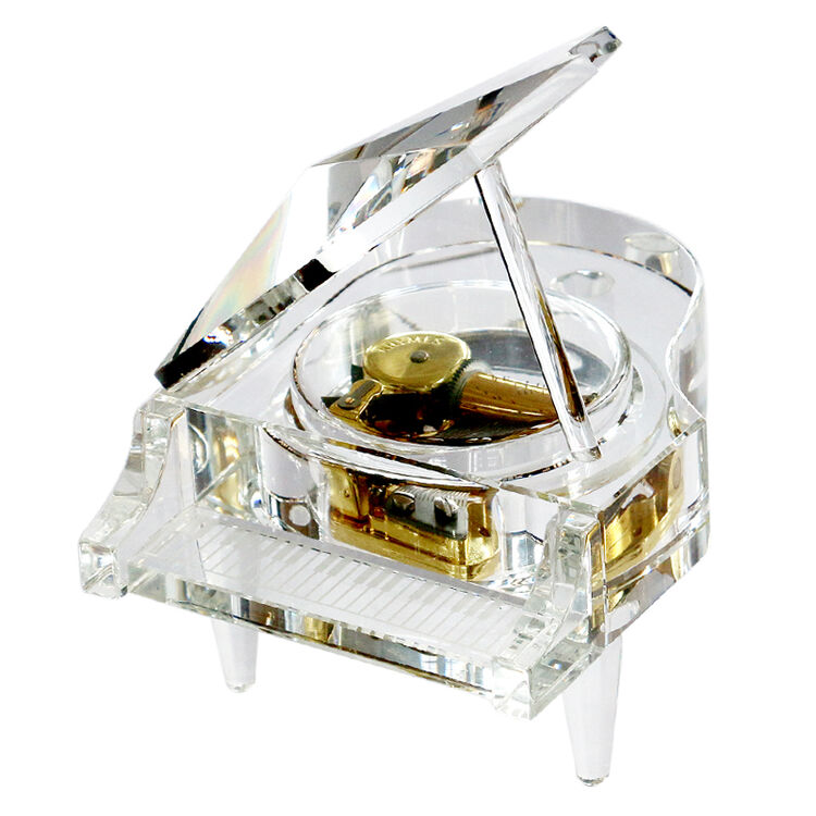 音乐盒 水晶钢琴雷曼士rhymes机芯八音盒生日礼物送女生男友毕业礼物