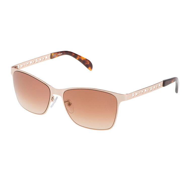 tous(淘气小熊)优雅性感女士百搭款太阳简约眼镜 土黄色