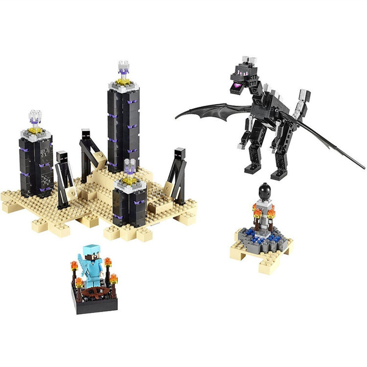 拼装积木我的世界积木世界场景模型 矿井the mine拼装积木玩具 10178