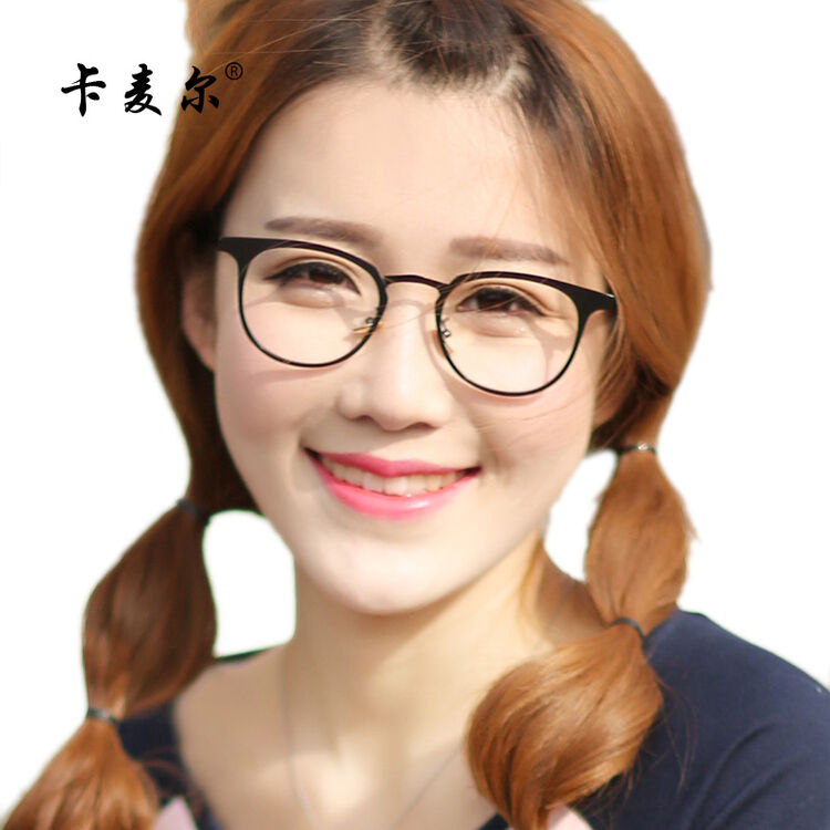 卡麦尔圆框眼镜近视眼镜框潮人个性韩版眼镜架圆眼睛框镜架女复古平光