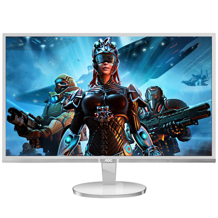 aocq2778vqews27英寸qhd面板2560x1440高分辨率液晶显示器白色