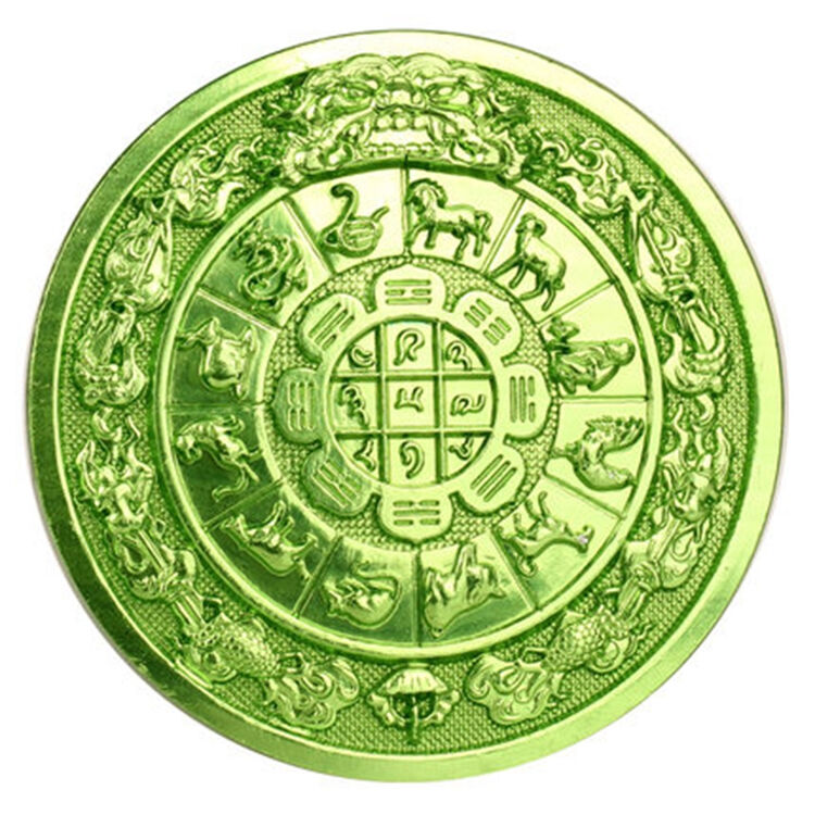 文殊九宫八卦风水牌车贴九宫八卦门贴 绿色