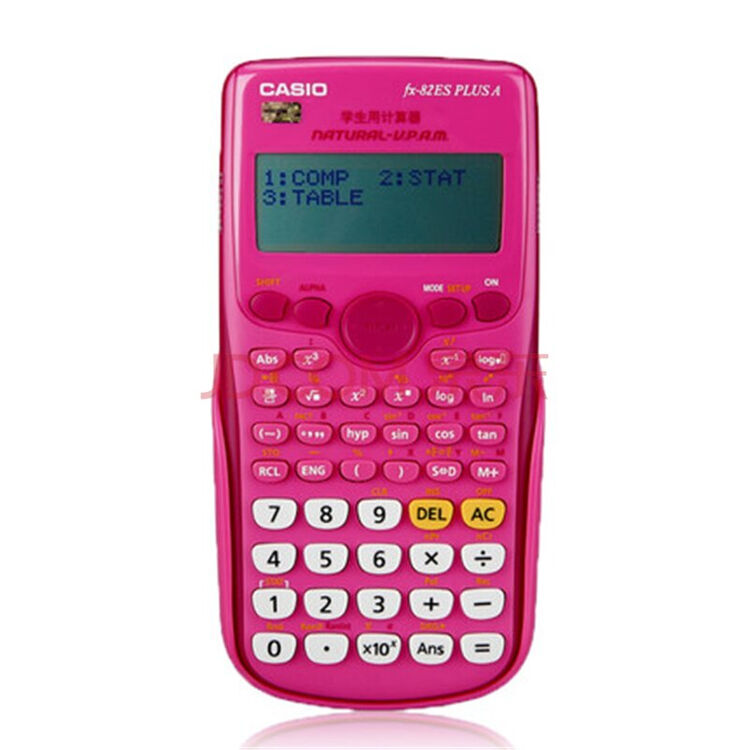 考试适用 casio卡西欧计算器fx-82es plus a 学生科学函数计算机 红色