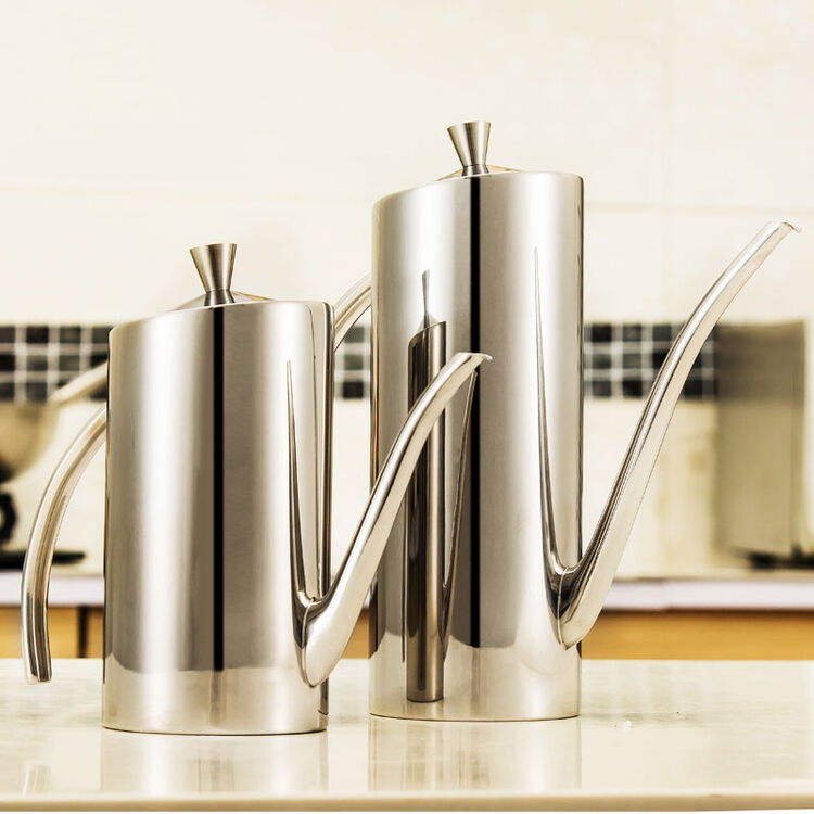 诗诺雅 304不锈钢油壶加厚防漏油瓶调味料瓶子厨房用品diy小工具油罐