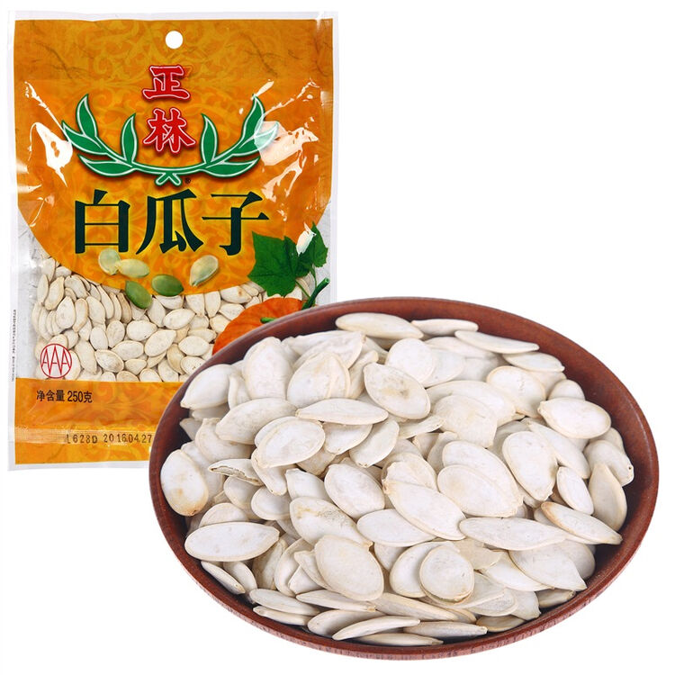 正林 休闲零食 坚果炒货 雪白瓜子250g/袋