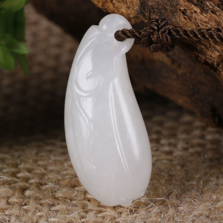 疆山玉器 国大师陈冠军作品 和田玉白玉籽料挂件福瓜吊坠玉坠男女款