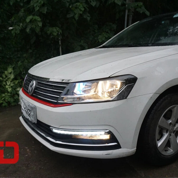 点缤15-16款新朗逸日行灯 大众新朗逸专车专用led日间行车灯雾灯 一字