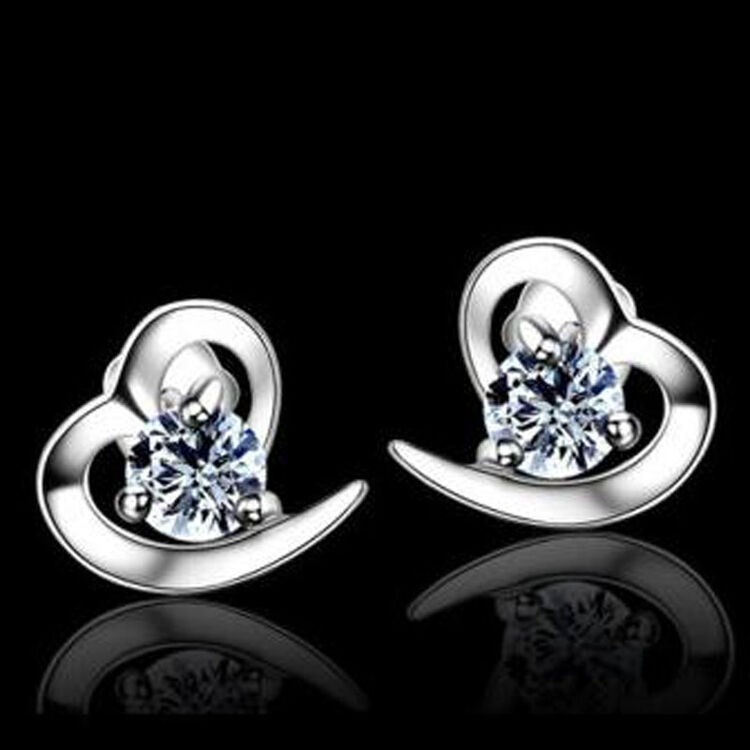 克莱雅宝(kelaiyabao) 克莱雅宝耳钉清新男女情侣款镀925银耳饰耳环