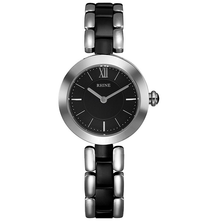 莱茵(rhine)手表时尚系列防水陶瓷石英女表腕表89035l-18a