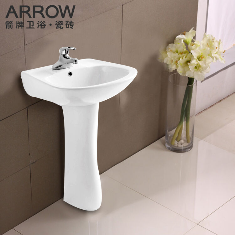 箭牌(arrow)卫浴洁具陶瓷洗手盆立柱盆ap306/al901