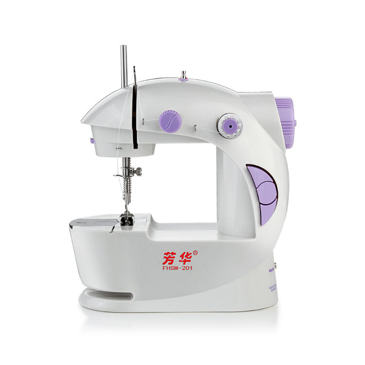 【四色可选 送原装扩展台】芳华缝纫机201家用电动迷你多功能小型吃厚