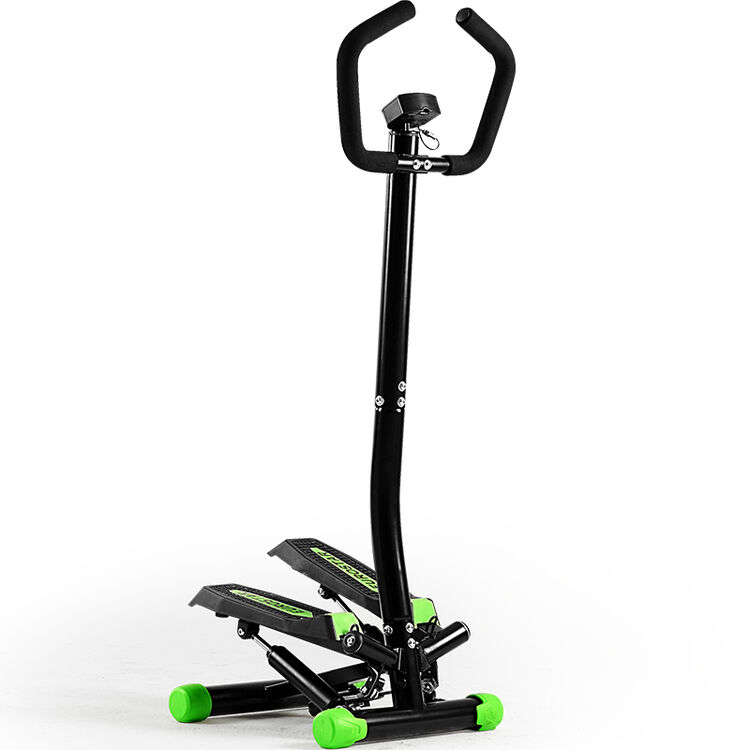 美力德 扶手踏步机静音脚踏机 家用健身器材 白 绿 黑绿色