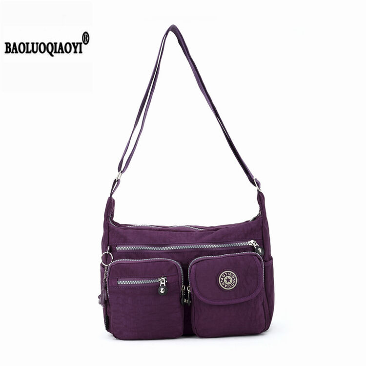 保罗乔伊女包 防雨帆布斜挎包女包背包斜跨大容量休闲帆布女挎包女士