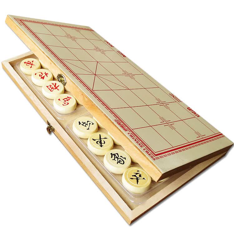 梁威中国象棋木质棋牌木板大号棋子套装 棋子直径2.7和3.5和4.