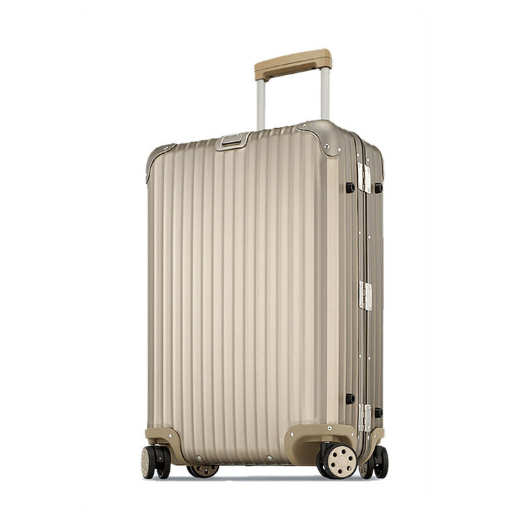 全球购 rimowa/日默瓦 topas titanium系列 拉杆箱 旅行箱 钛金色 27