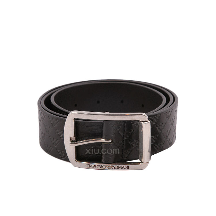 emporio armani 安普里奥·阿玛尼 男士正装真皮腰带 黑色 130