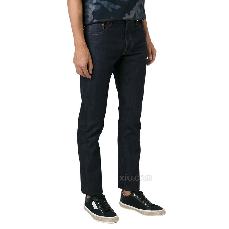 valentino 华伦天奴 男士纯棉直筒牛仔裤 蓝色 31