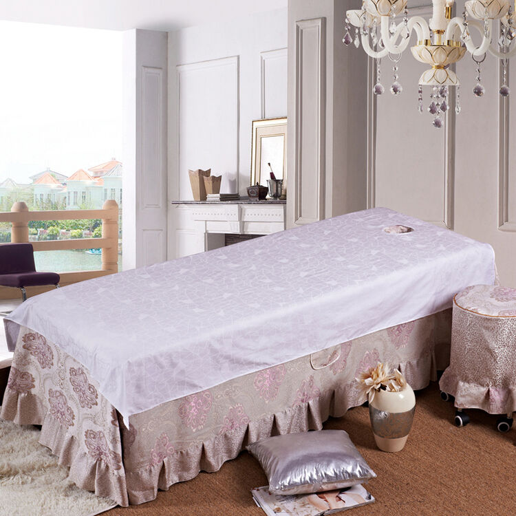 美容床单床笠定做美容院使用美容床床单spa按摩床床单 床单-贡缎提花