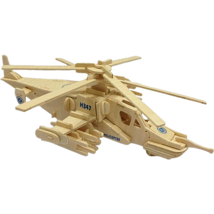 3d立体拼图拼插积木 手工木制diy拼装模型儿童礼物益智组装玩具多款可