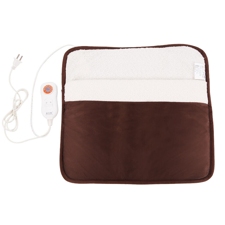 圣诞节礼物 爱贝斯多功能电热垫 暖手宝暖脚宝暖宝宝 电暖坐垫 咖啡色