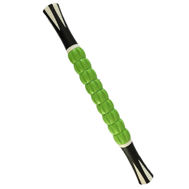 按摩棒健身棒齿轮款按摩棒手动按摩棒按摩棍 绿色 如图